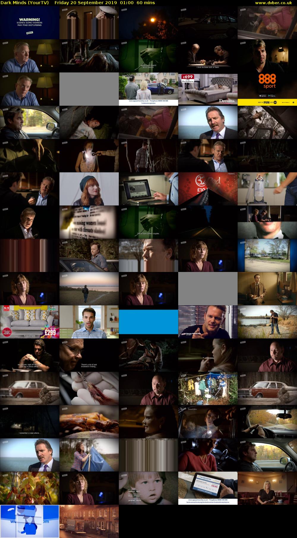 Dark Minds (YourTV) Friday 20 September 2019 01:00 - 02:00