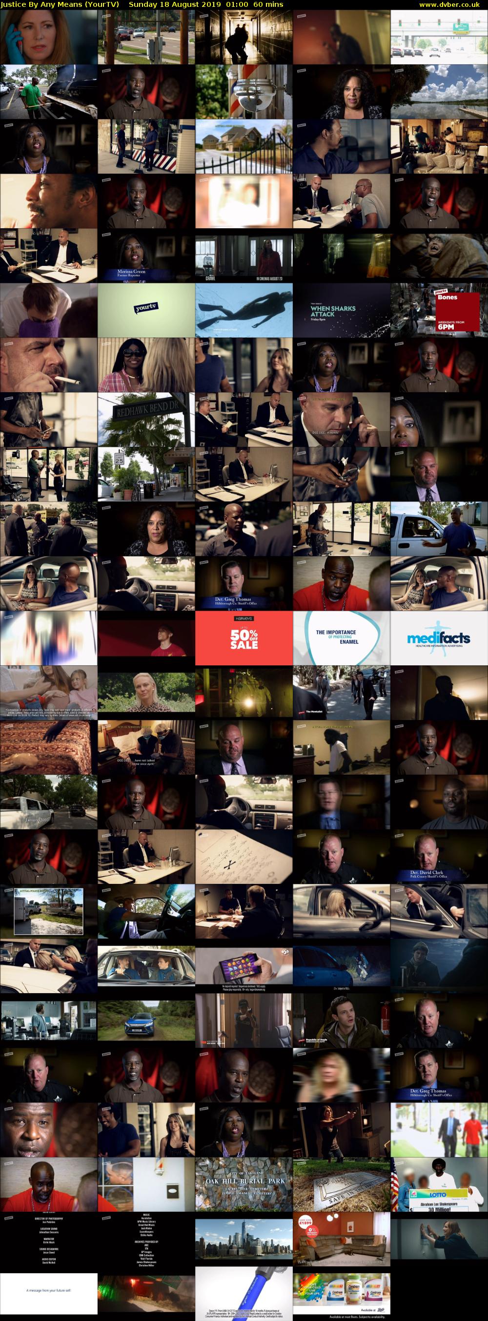 Justice By Any Means (YourTV) Sunday 18 August 2019 01:00 - 02:00