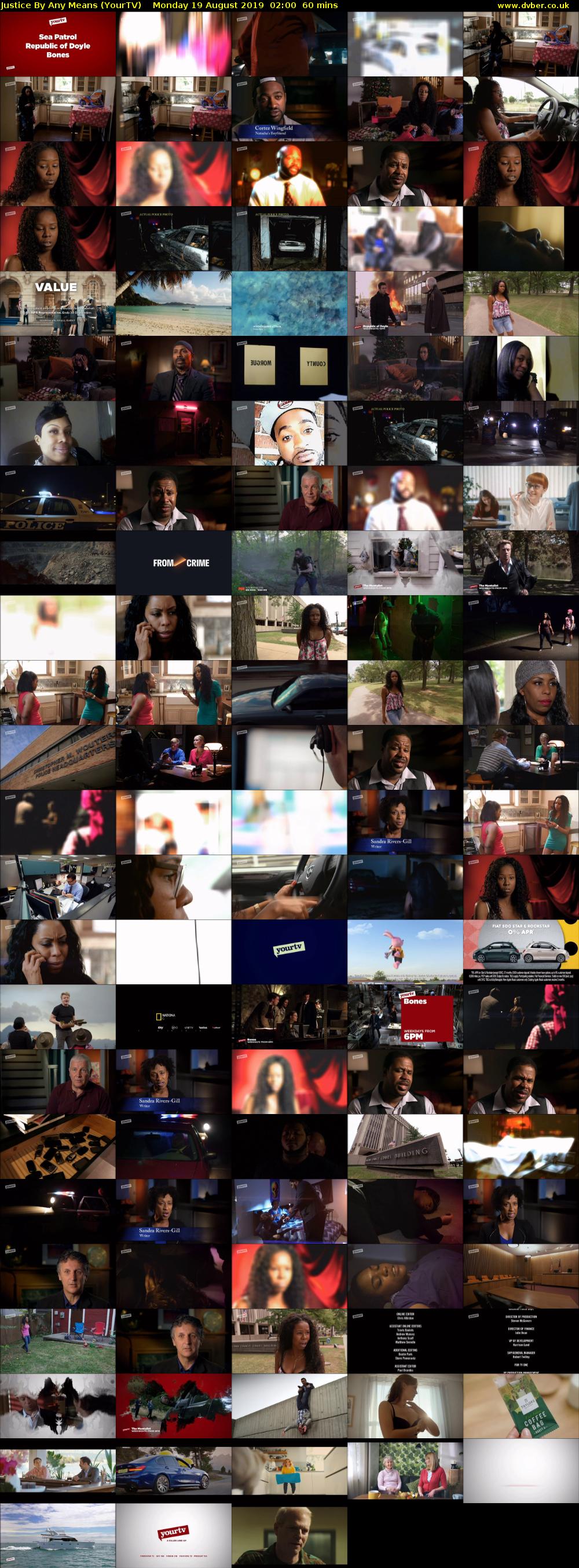Justice By Any Means (YourTV) Monday 19 August 2019 02:00 - 03:00
