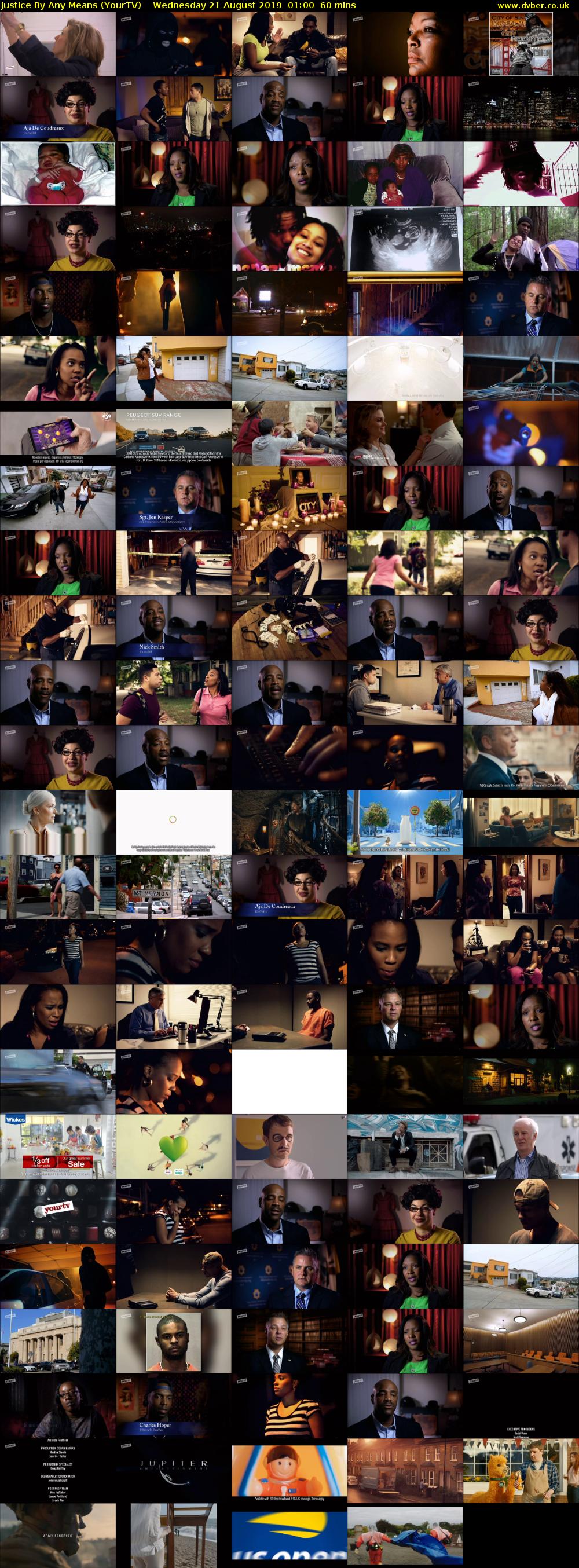 Justice By Any Means (YourTV) Wednesday 21 August 2019 01:00 - 02:00