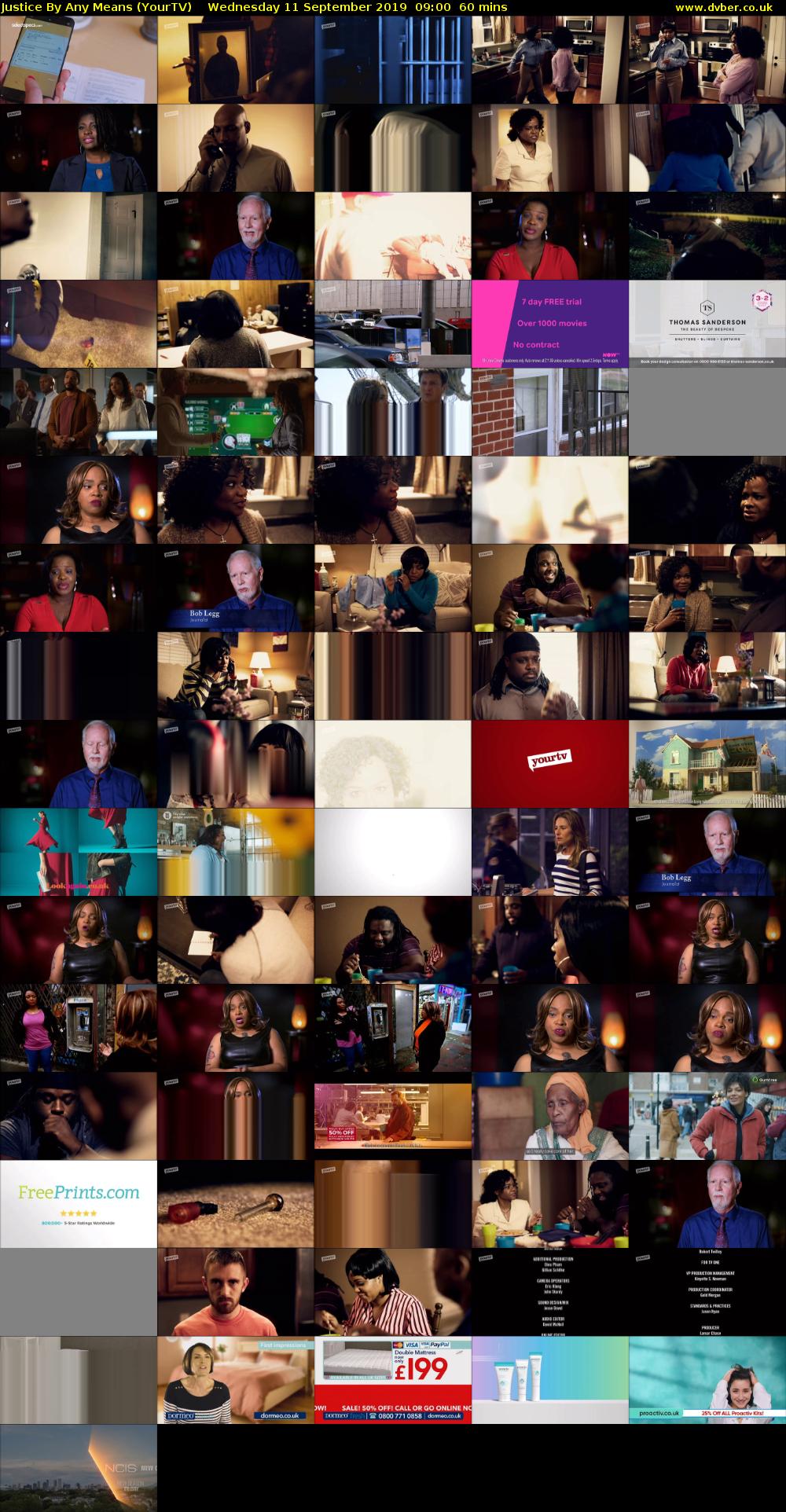 Justice By Any Means (YourTV) Wednesday 11 September 2019 09:00 - 10:00