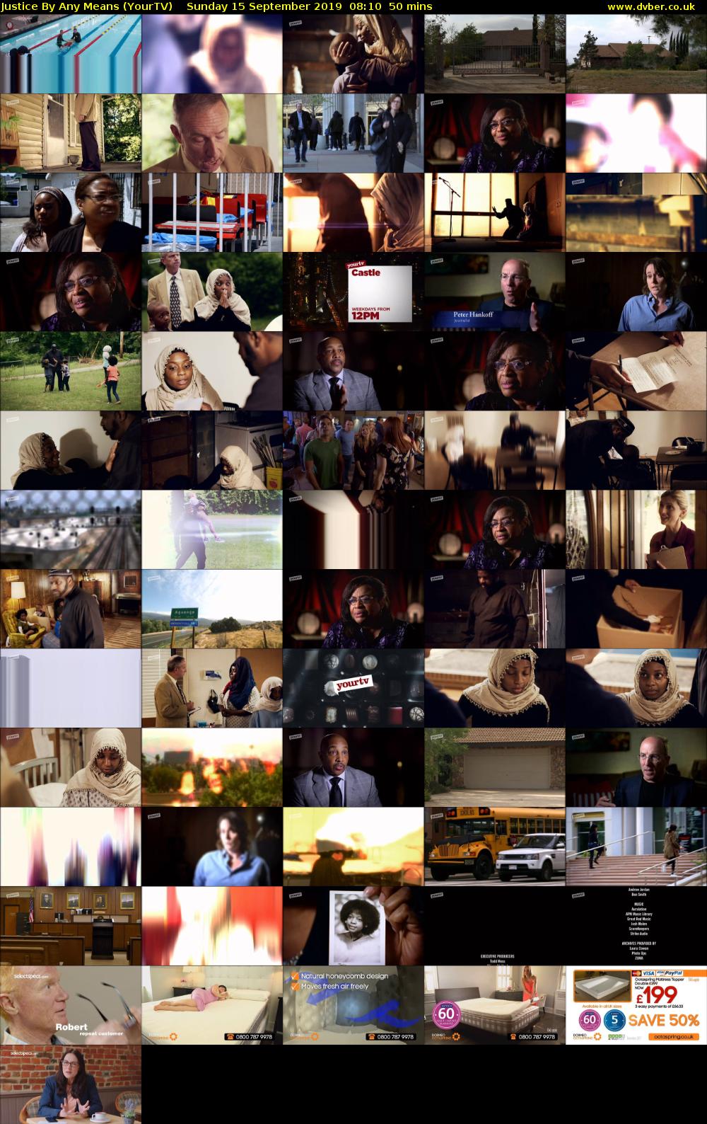 Justice By Any Means (YourTV) Sunday 15 September 2019 08:10 - 09:00