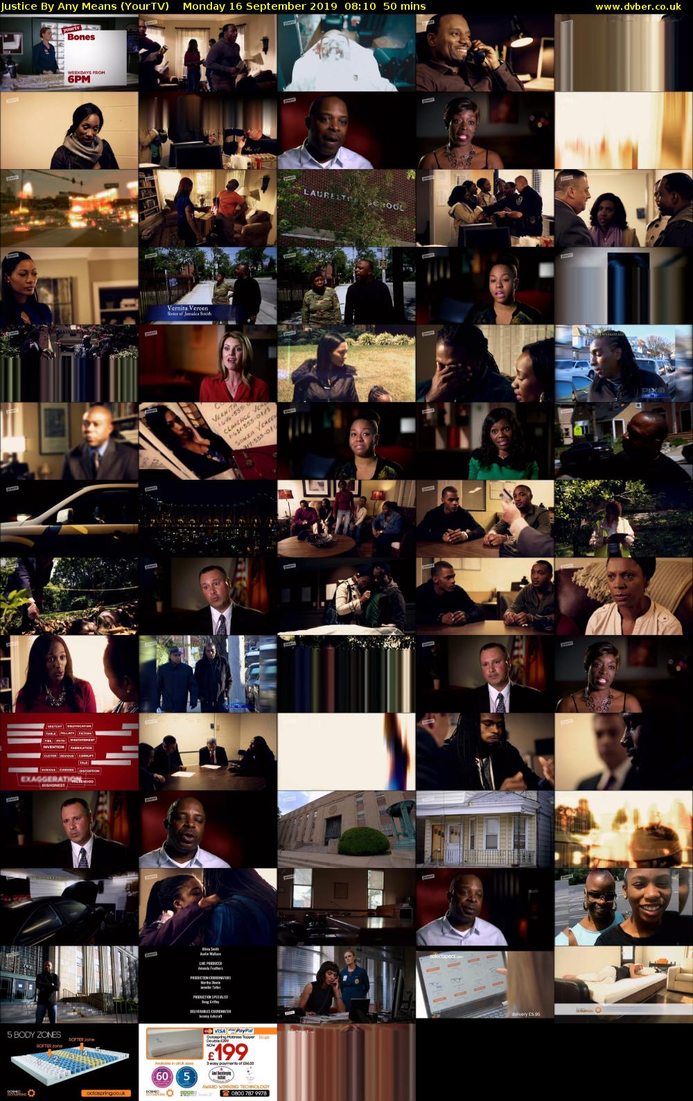 Justice By Any Means (YourTV) Monday 16 September 2019 08:10 - 09:00