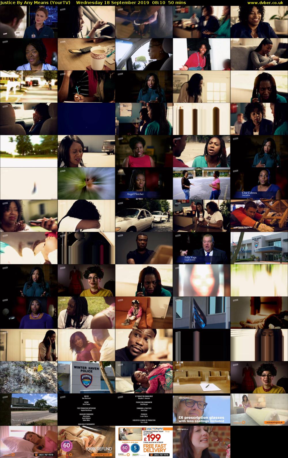 Justice By Any Means (YourTV) Wednesday 18 September 2019 08:10 - 09:00