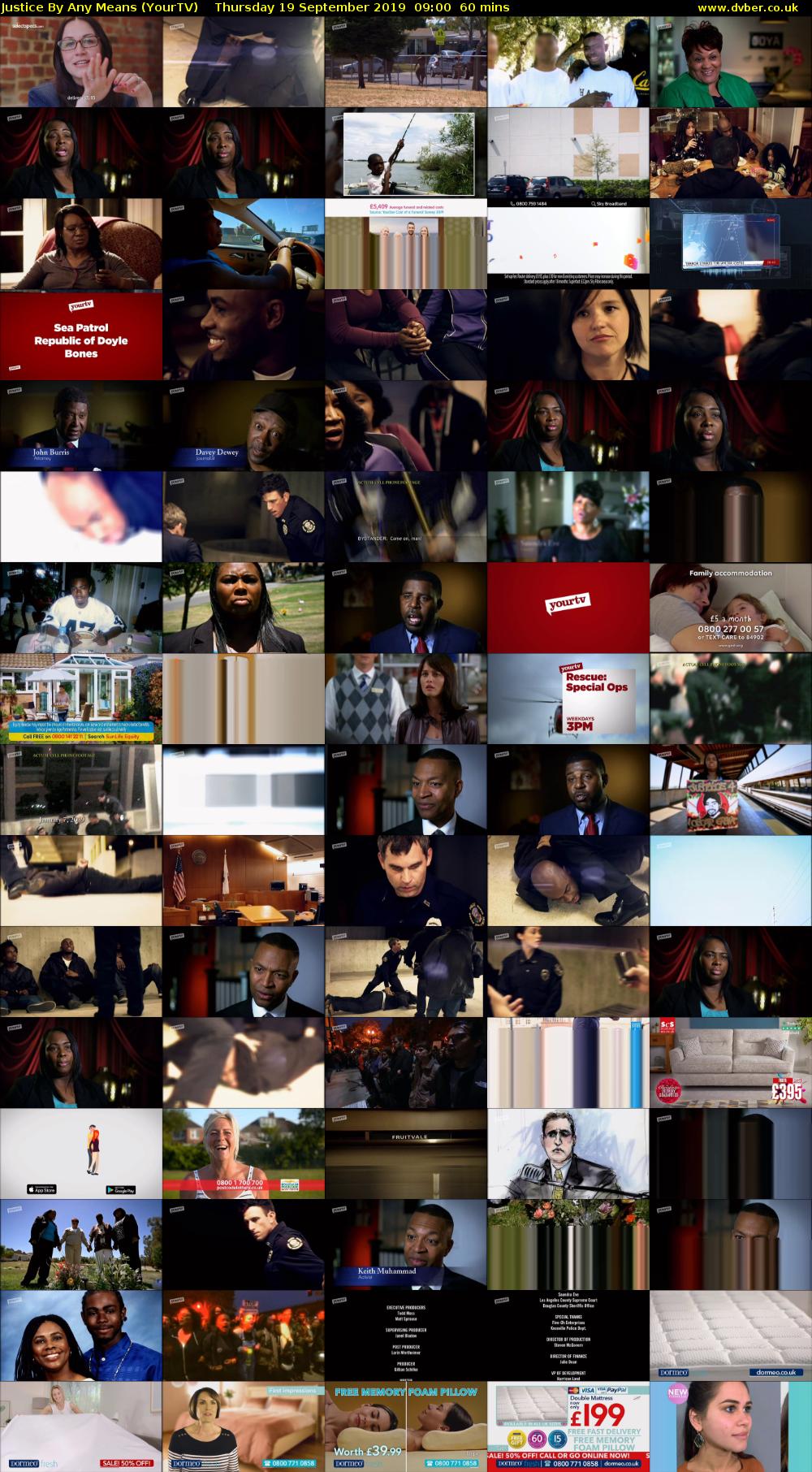 Justice By Any Means (YourTV) Thursday 19 September 2019 09:00 - 10:00