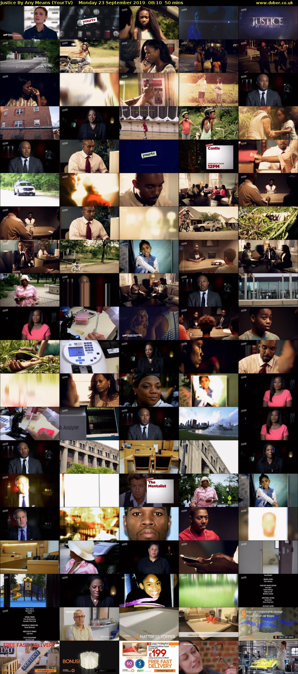 Justice By Any Means (YourTV) Monday 23 September 2019 08:10 - 09:00
