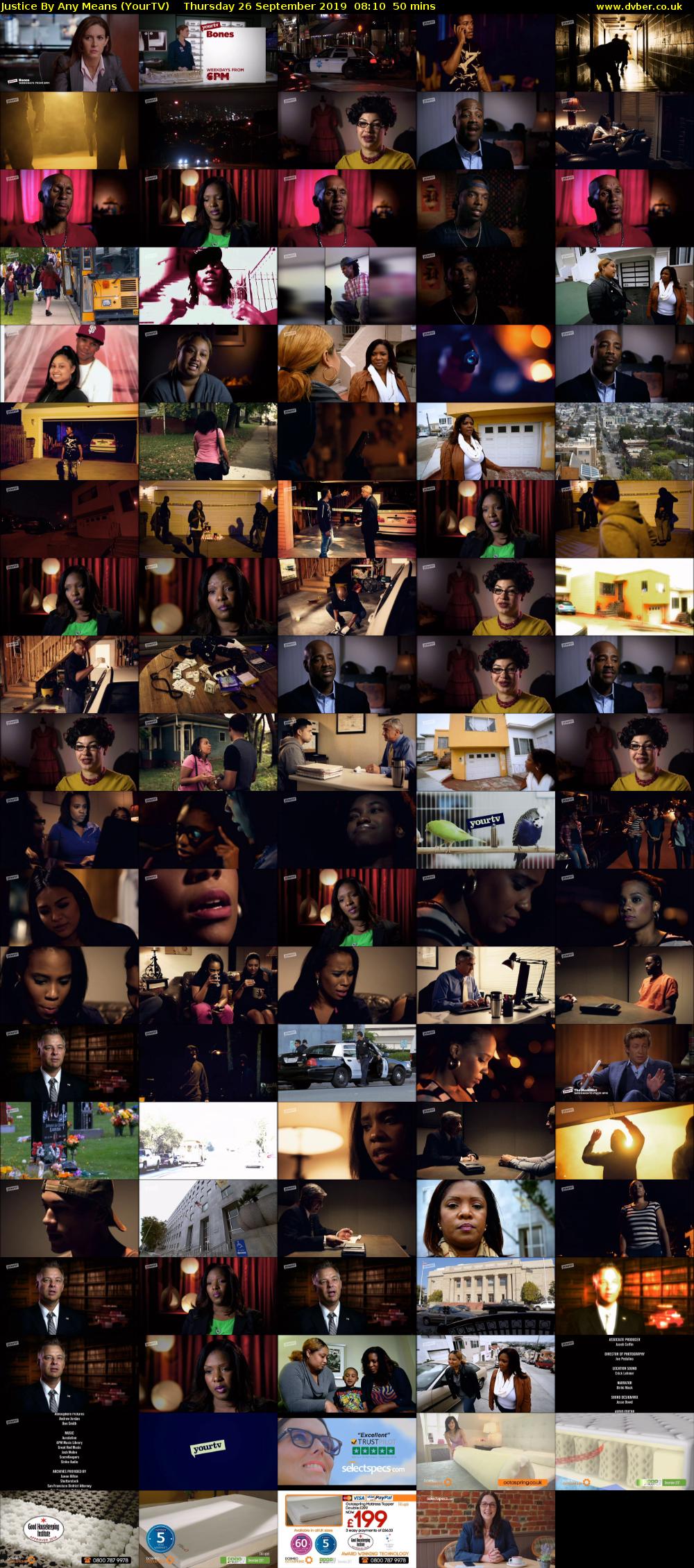 Justice By Any Means (YourTV) Thursday 26 September 2019 08:10 - 09:00