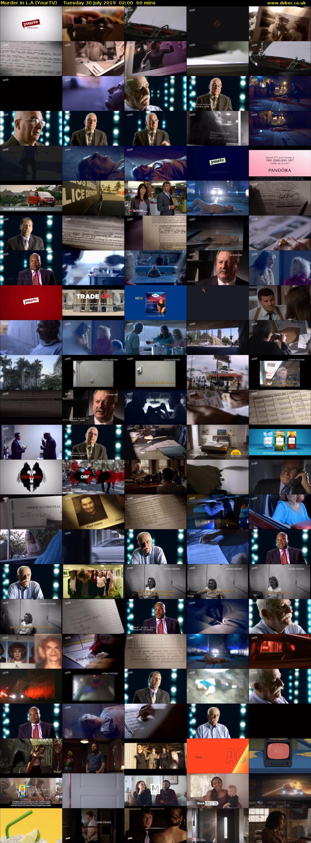 Murder In L.A (YourTV) Tuesday 30 July 2019 02:00 - 03:00