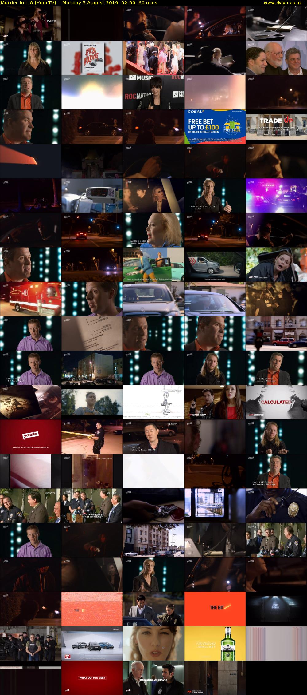 Murder In L.A (YourTV) Monday 5 August 2019 02:00 - 03:00