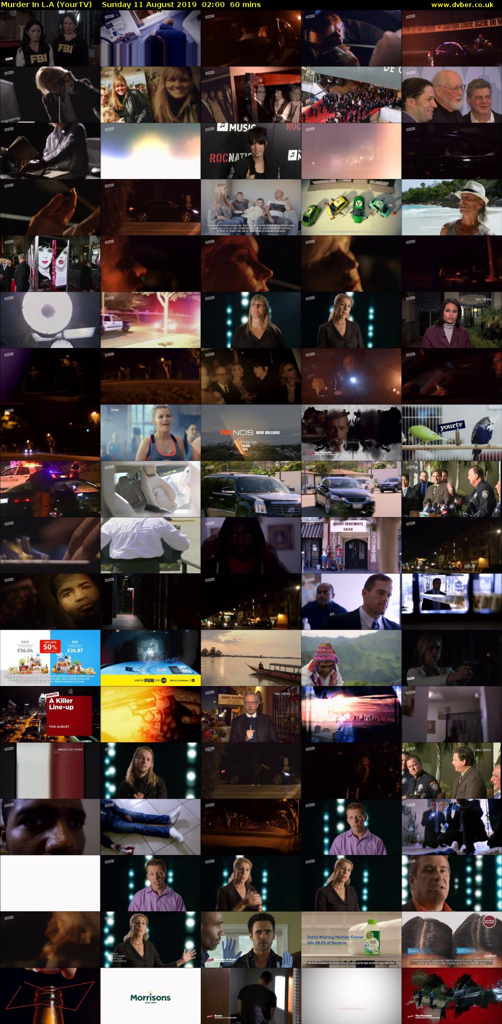 Murder In L.A (YourTV) Sunday 11 August 2019 02:00 - 03:00