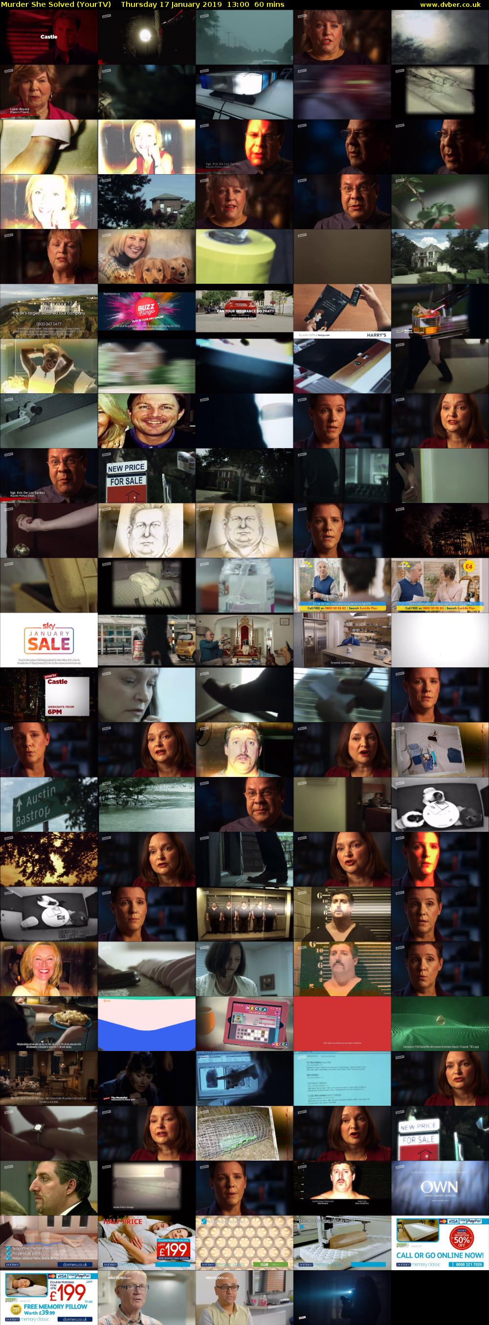 Murder She Solved (YourTV) Thursday 17 January 2019 13:00 - 14:00