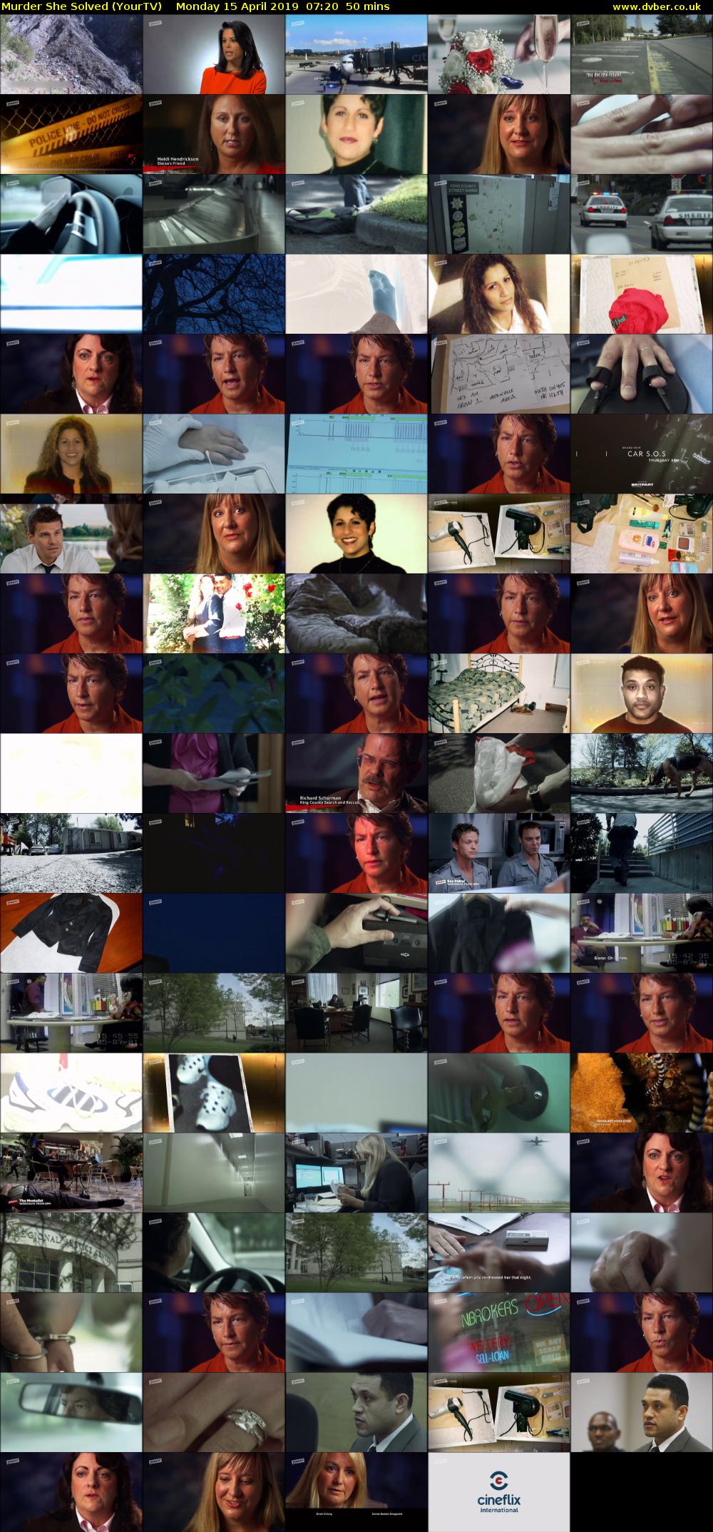 Murder She Solved (YourTV) Monday 15 April 2019 07:20 - 08:10