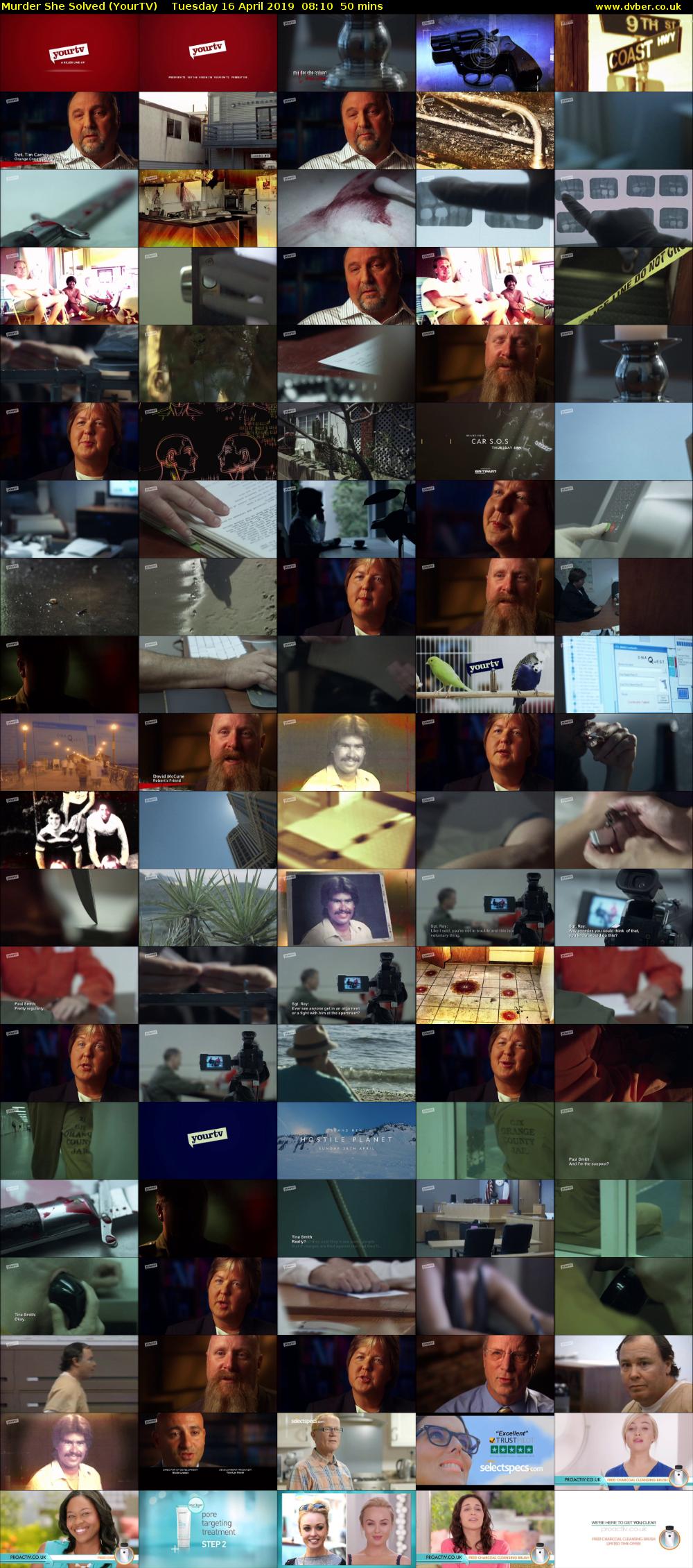 Murder She Solved (YourTV) Tuesday 16 April 2019 08:10 - 09:00