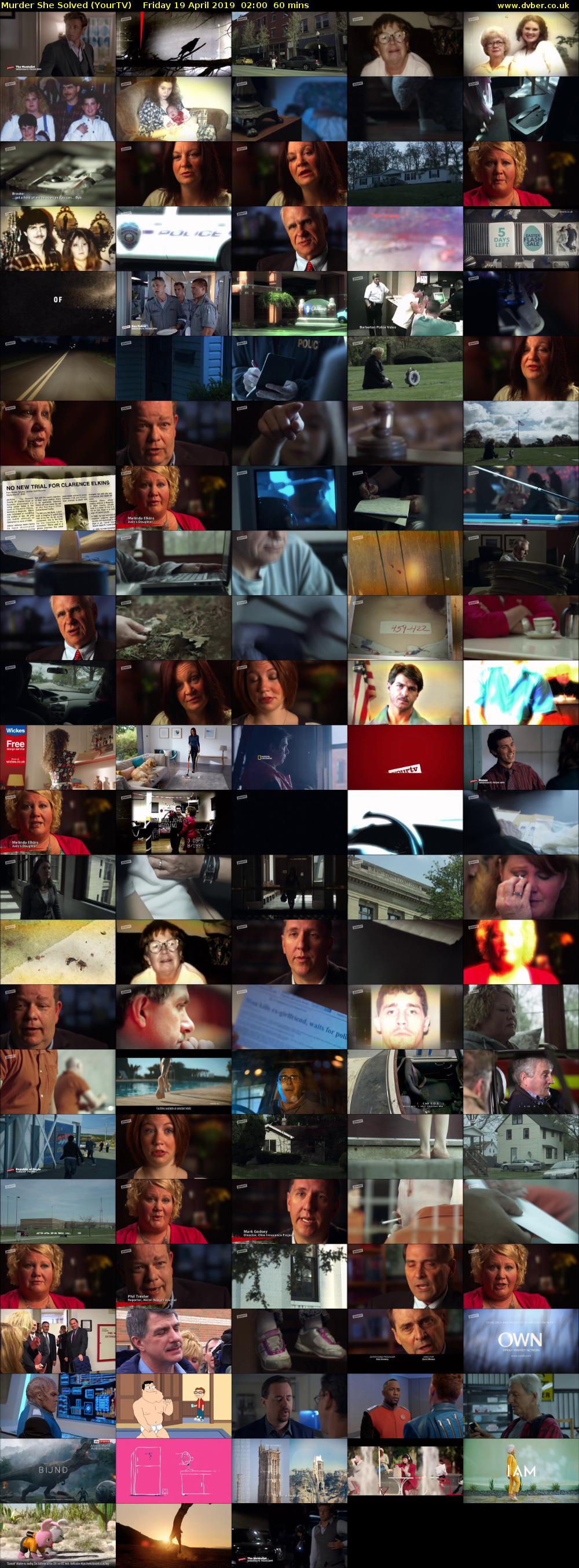 Murder She Solved (YourTV) Friday 19 April 2019 02:00 - 03:00