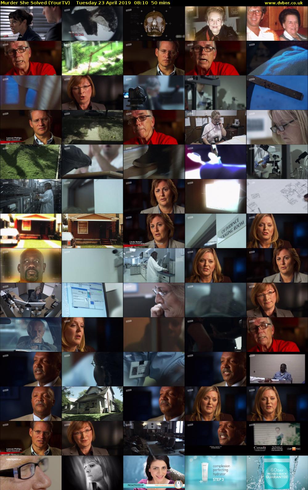 Murder She Solved (YourTV) Tuesday 23 April 2019 08:10 - 09:00