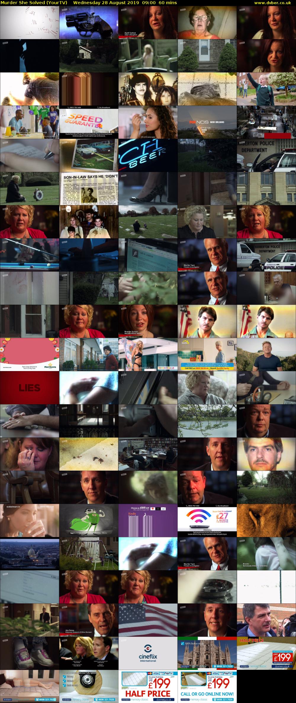 Murder She Solved (YourTV) Wednesday 28 August 2019 09:00 - 10:00
