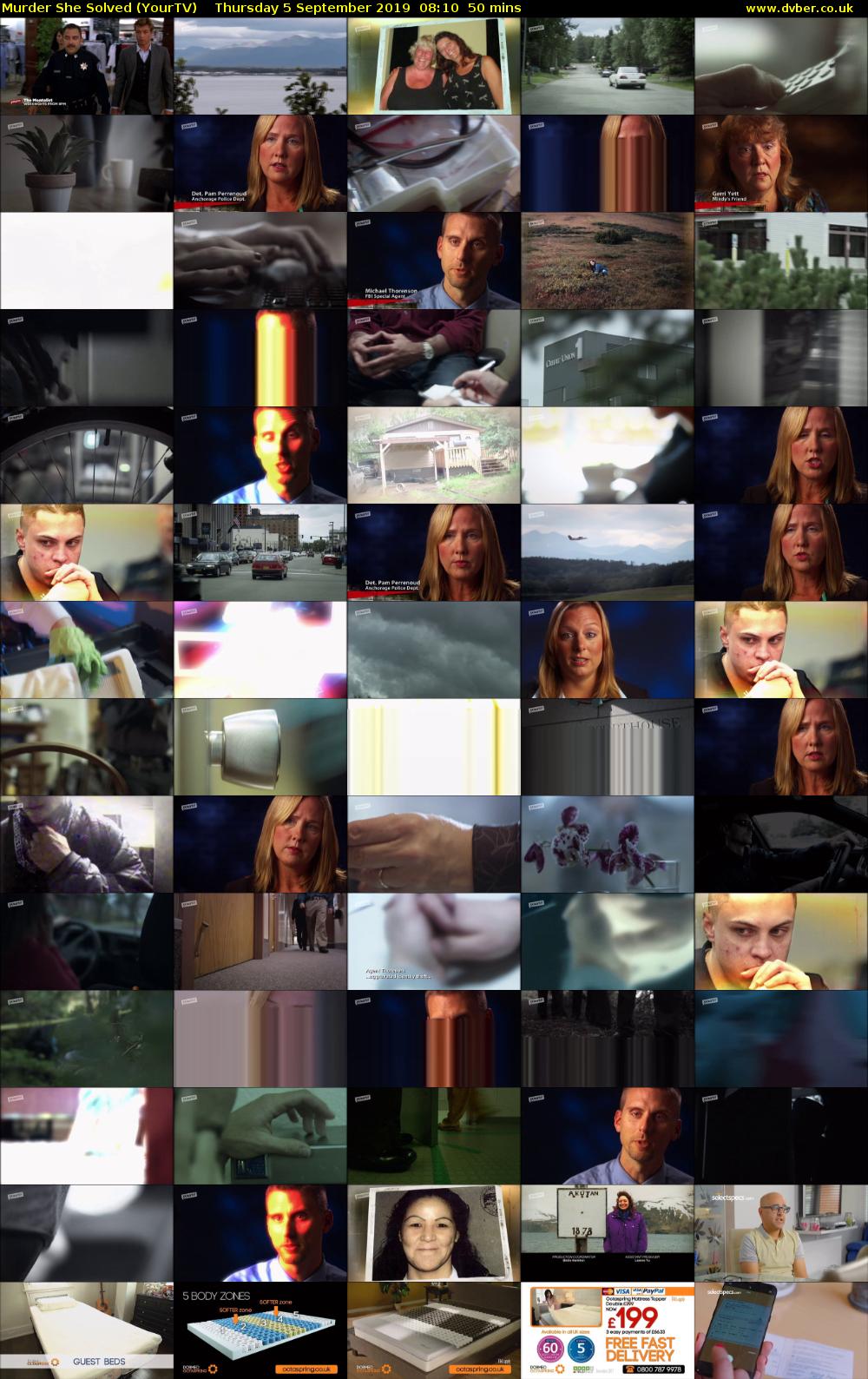 Murder She Solved (YourTV) Thursday 5 September 2019 08:10 - 09:00