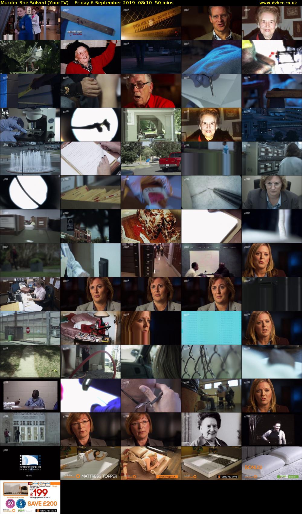 Murder She Solved (YourTV) Friday 6 September 2019 08:10 - 09:00