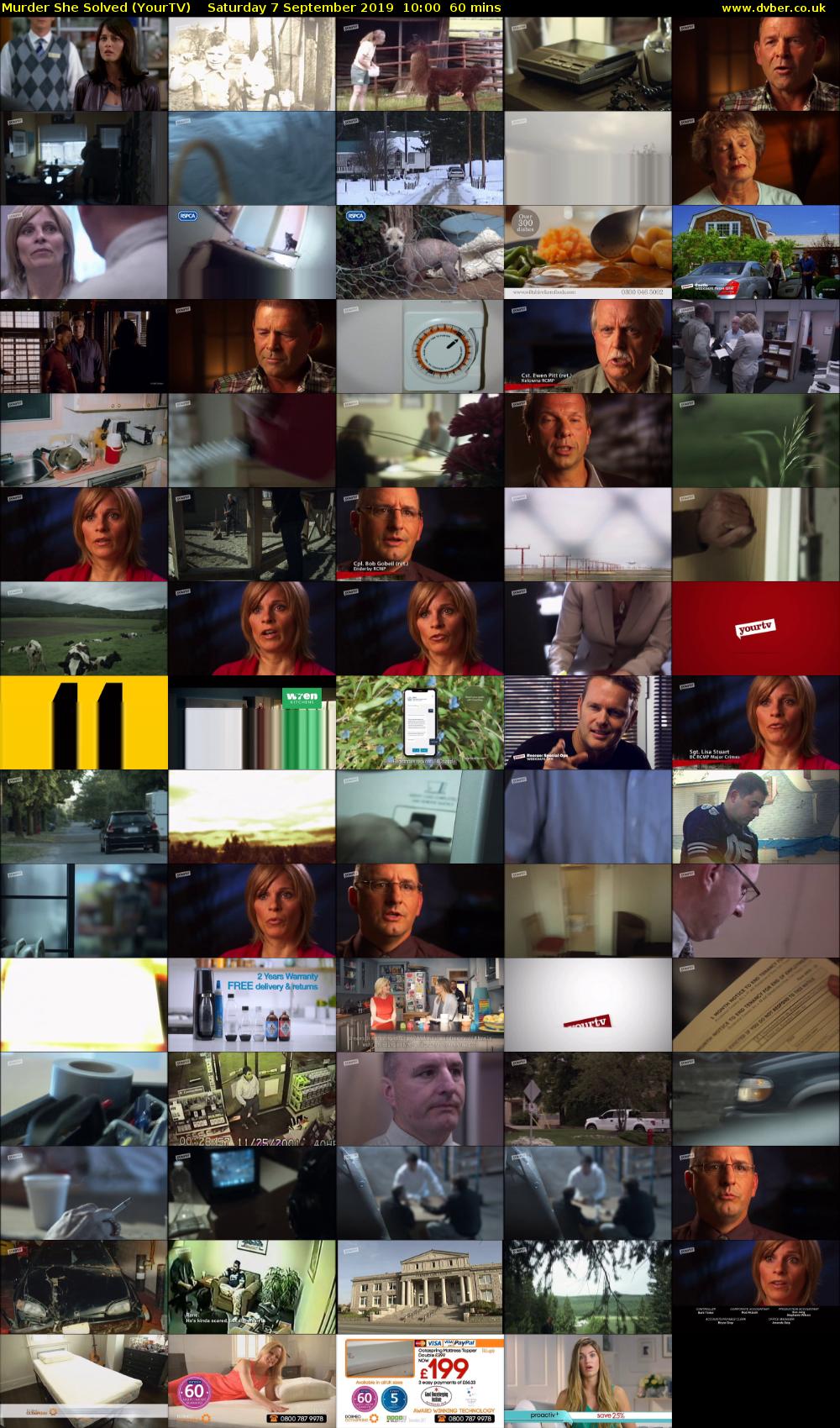 Murder She Solved (YourTV) Saturday 7 September 2019 10:00 - 11:00