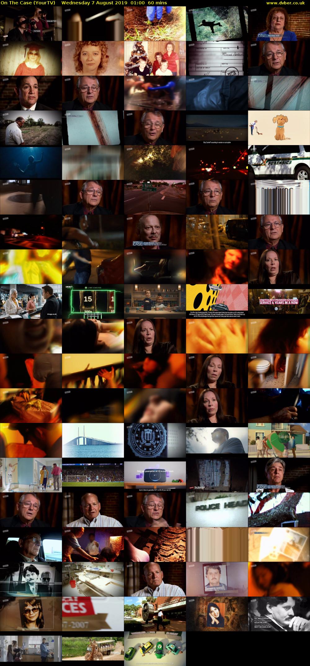 On The Case (YourTV) Wednesday 7 August 2019 01:00 - 02:00
