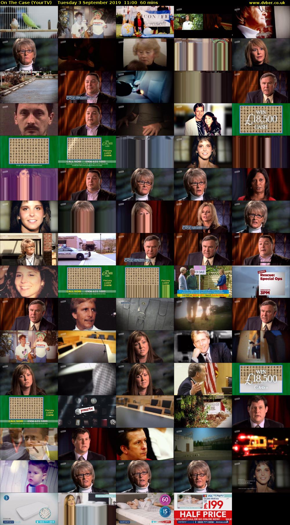 On The Case (YourTV) Tuesday 3 September 2019 11:00 - 12:00