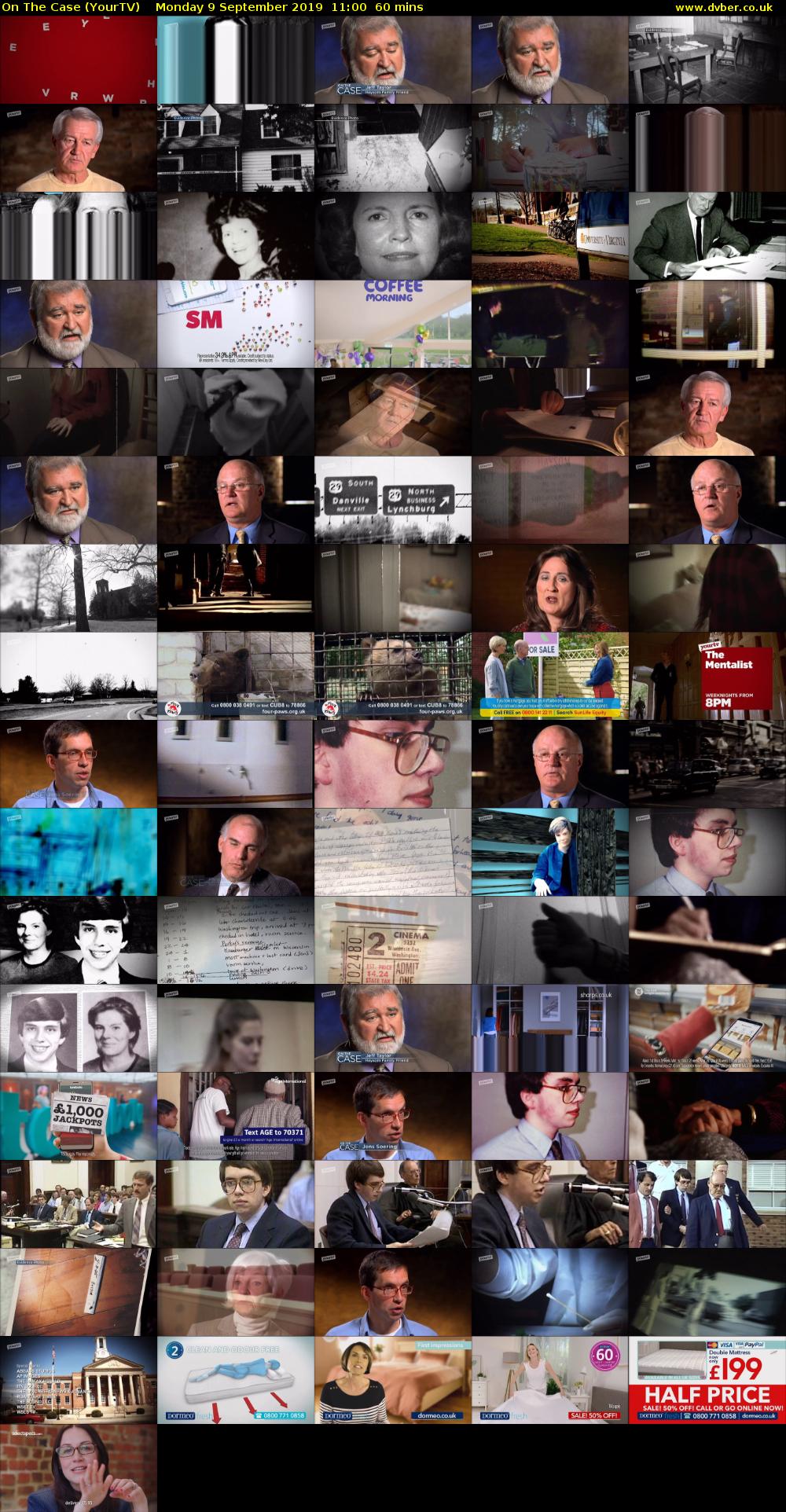 On The Case (YourTV) Monday 9 September 2019 11:00 - 12:00