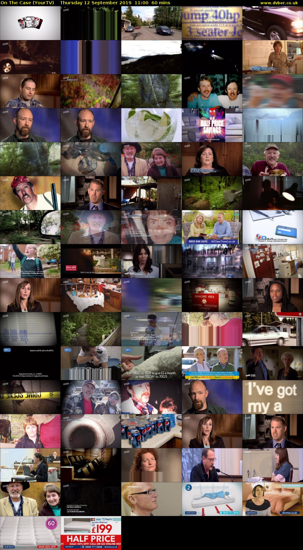 On The Case (YourTV) Thursday 12 September 2019 11:00 - 12:00