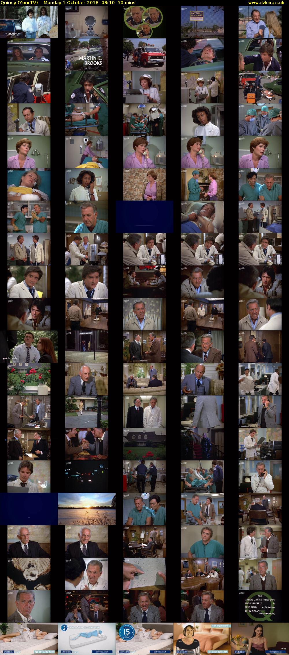 Quincy (YourTV) Monday 1 October 2018 08:10 - 09:00