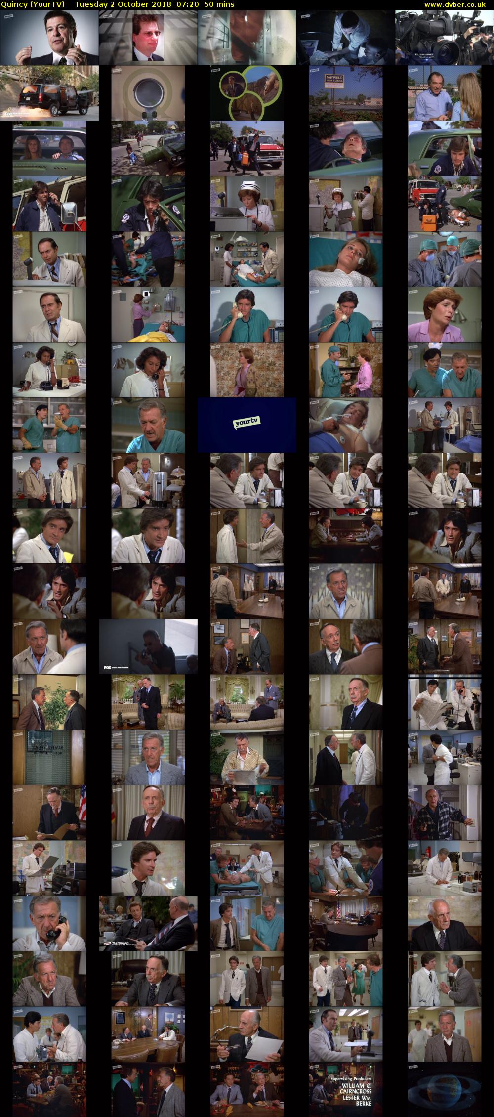 Quincy (YourTV) Tuesday 2 October 2018 07:20 - 08:10