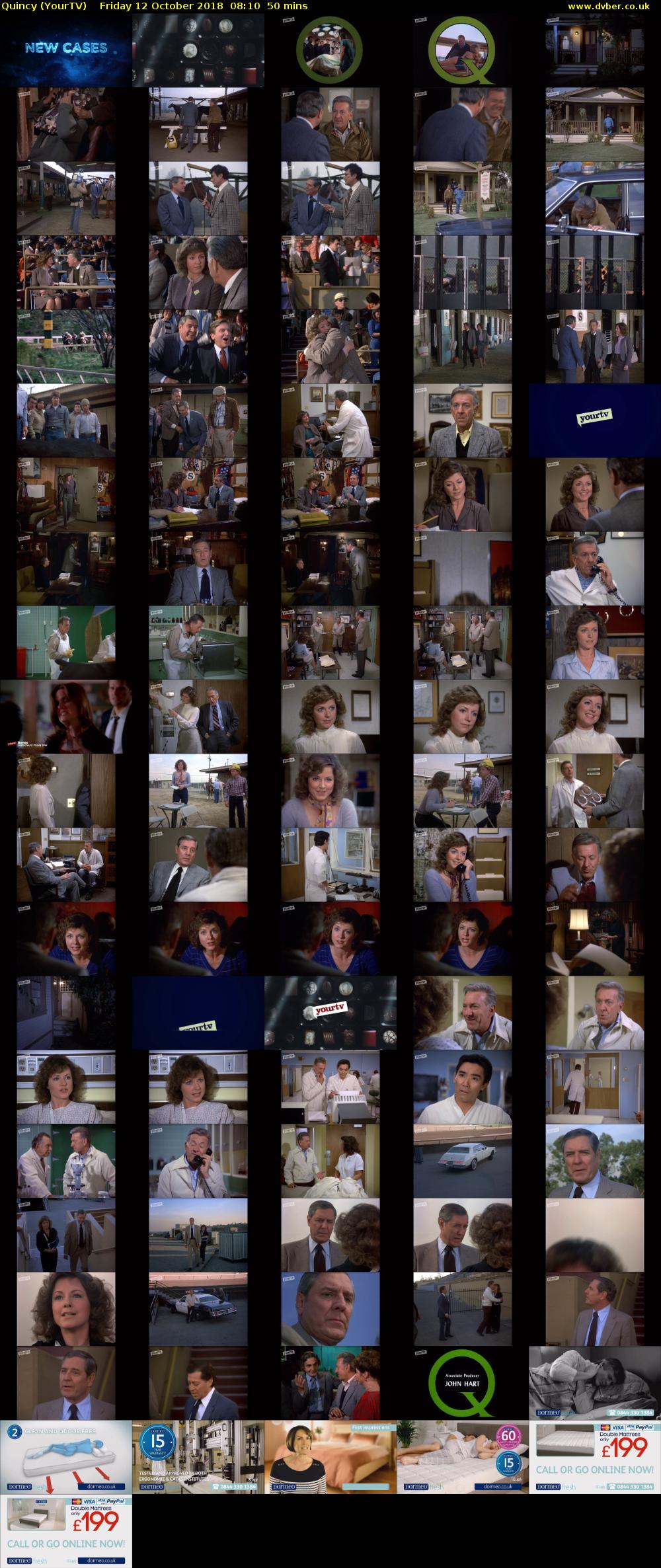 Quincy (YourTV) Friday 12 October 2018 08:10 - 09:00