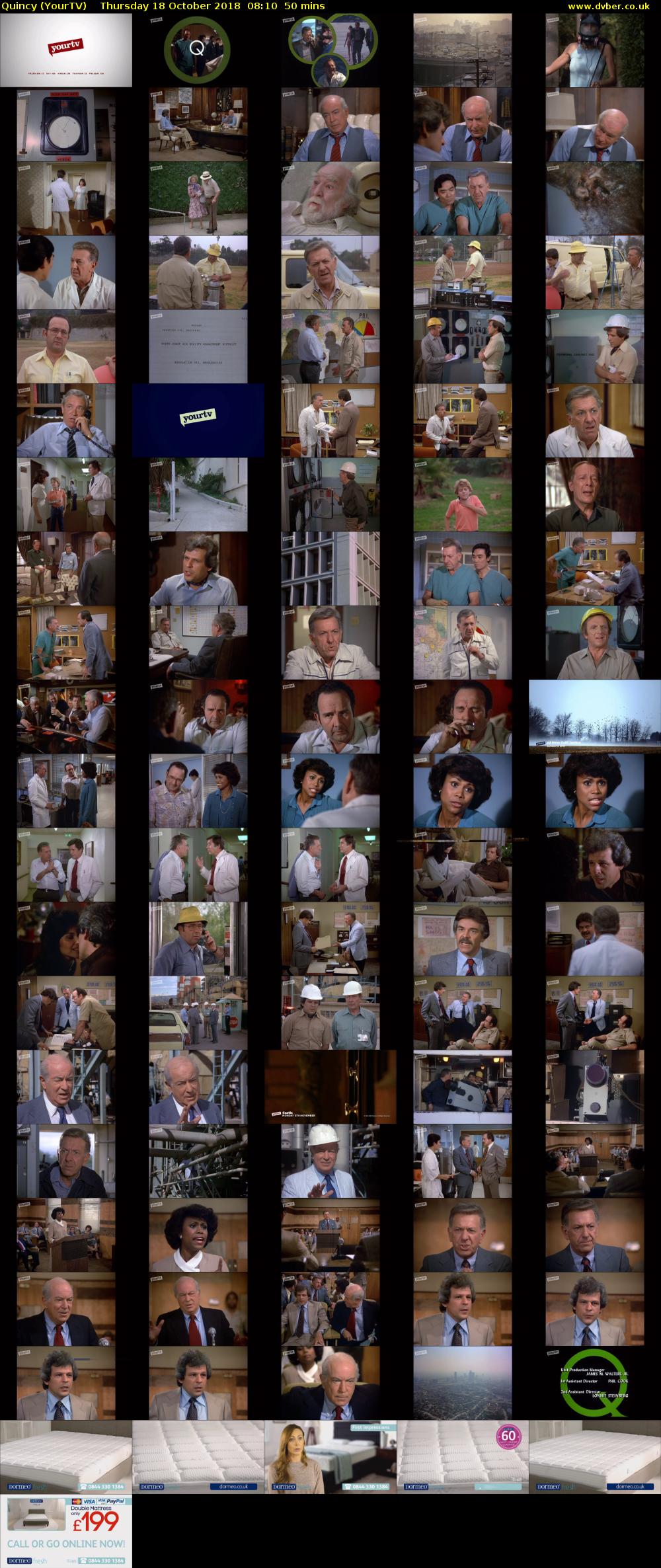 Quincy (YourTV) Thursday 18 October 2018 08:10 - 09:00