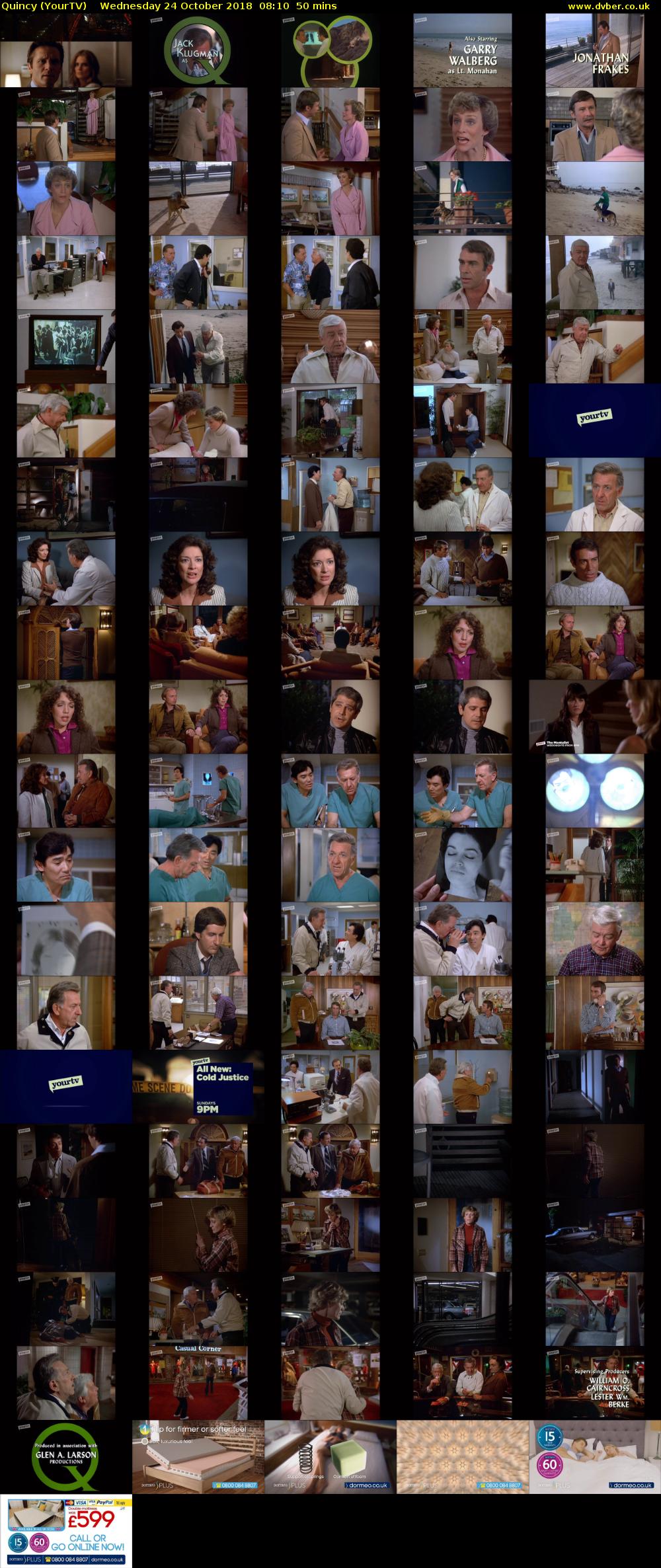 Quincy (YourTV) Wednesday 24 October 2018 08:10 - 09:00
