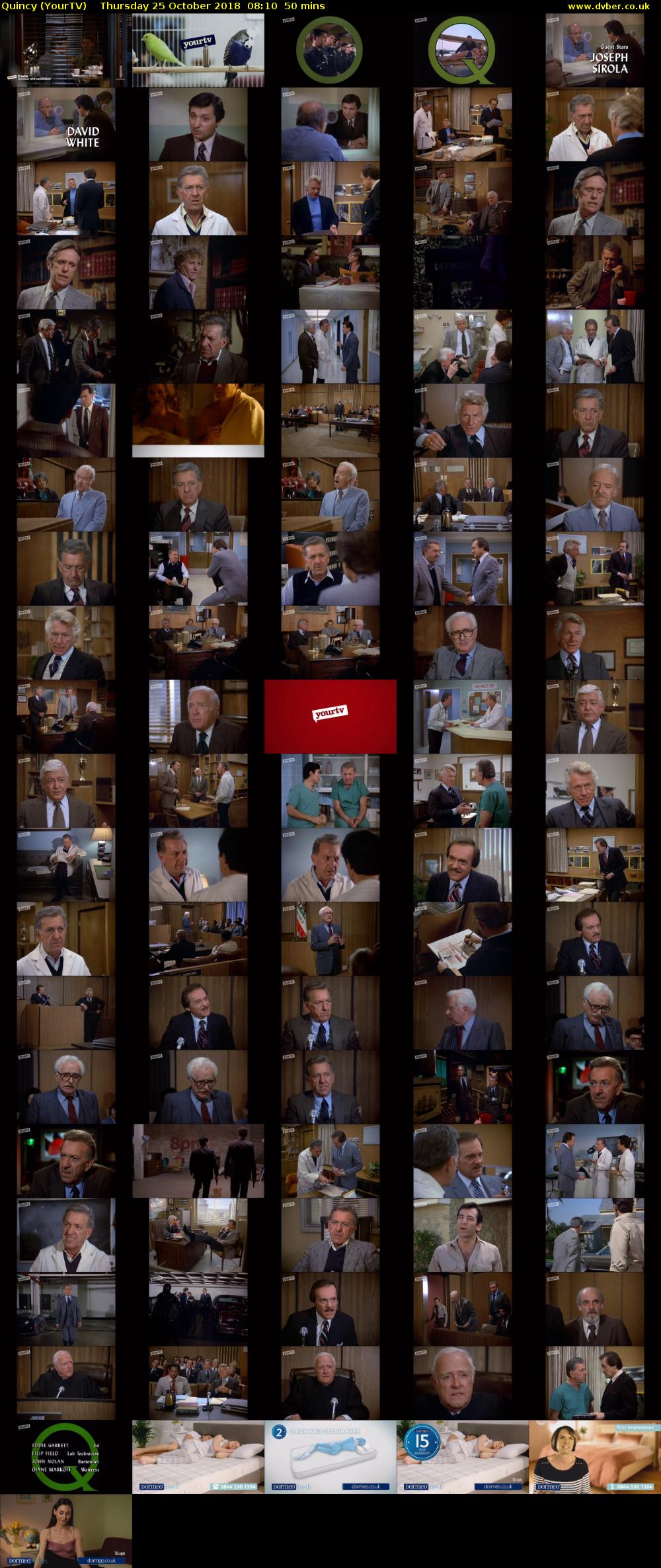 Quincy (YourTV) Thursday 25 October 2018 08:10 - 09:00