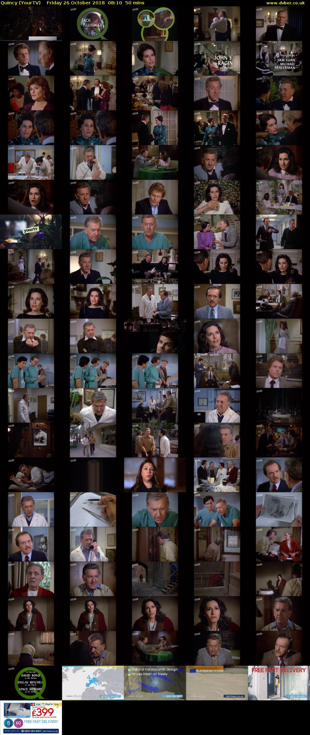 Quincy (YourTV) Friday 26 October 2018 08:10 - 09:00