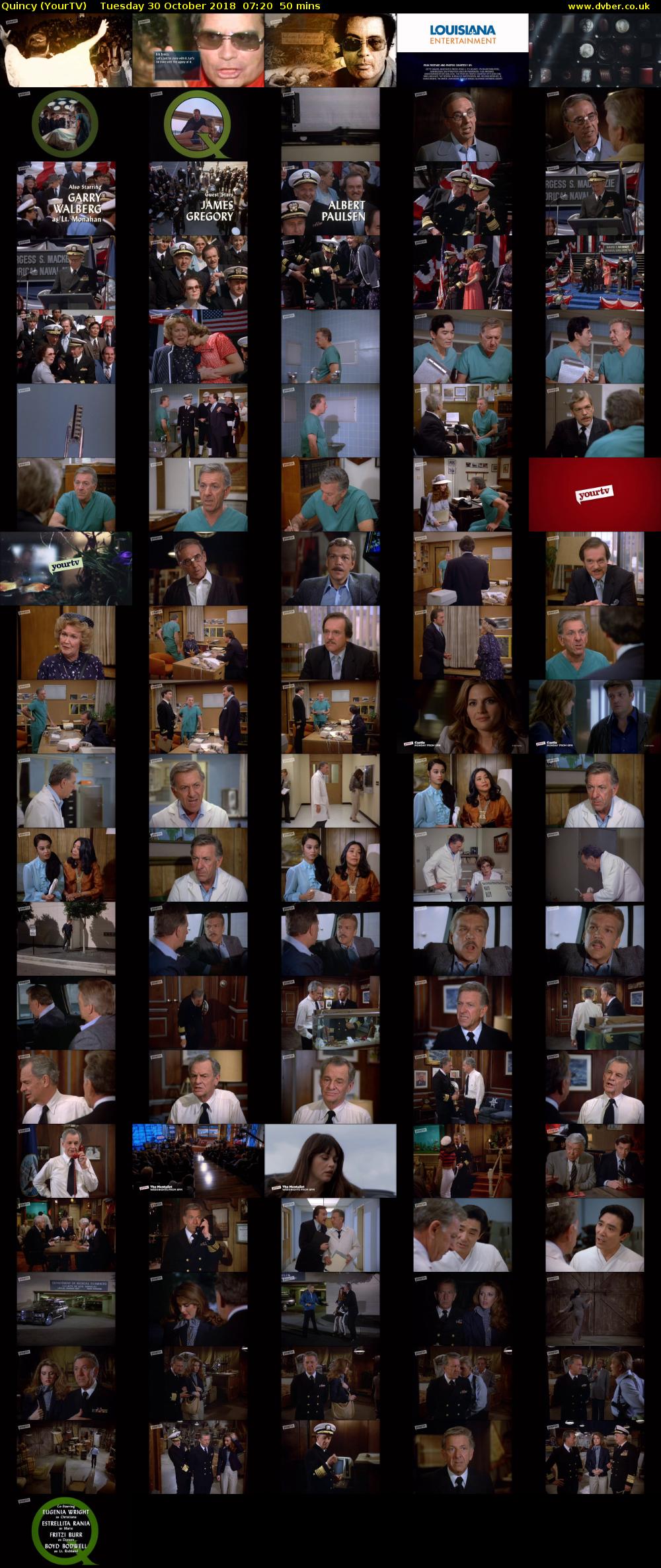 Quincy (YourTV) Tuesday 30 October 2018 07:20 - 08:10