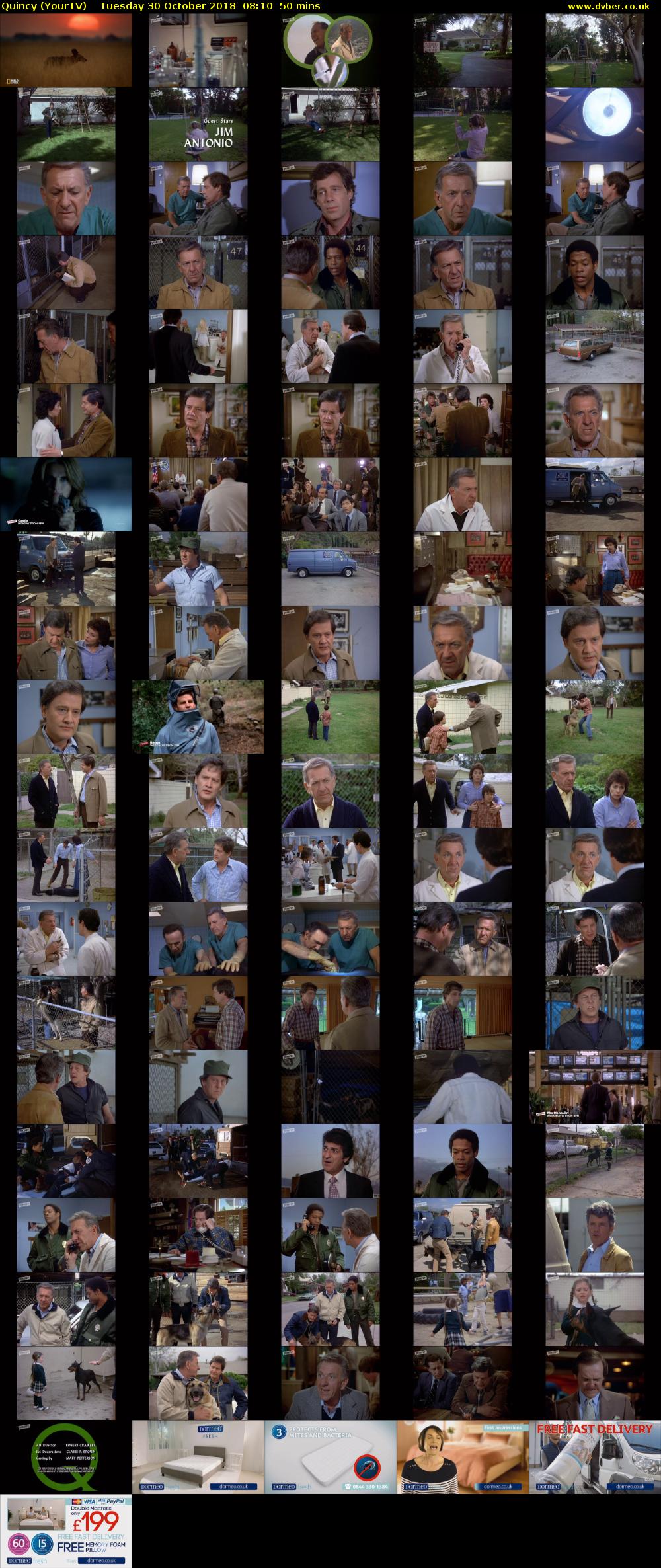 Quincy (YourTV) Tuesday 30 October 2018 08:10 - 09:00