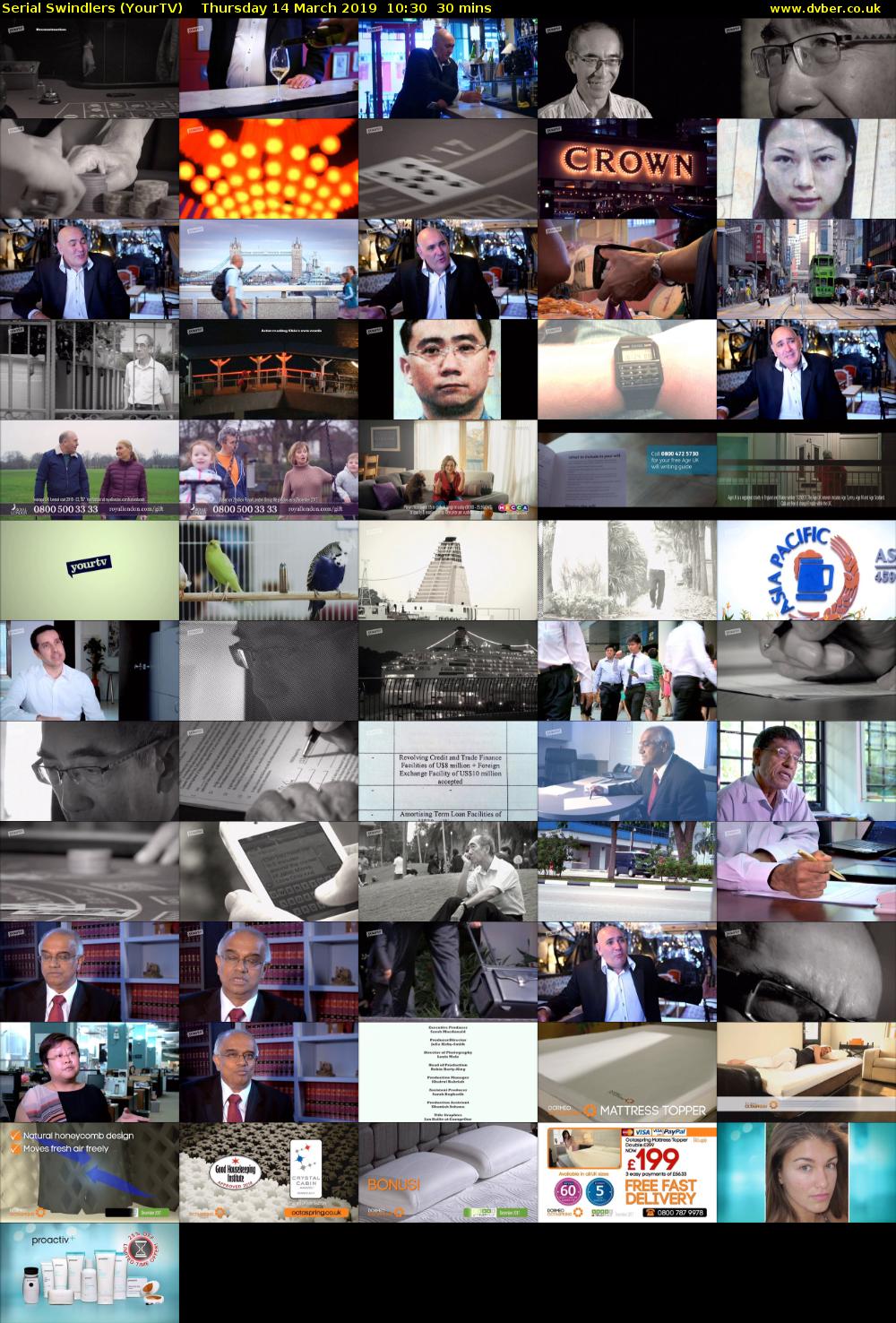 Serial Swindlers (YourTV) Thursday 14 March 2019 10:30 - 11:00