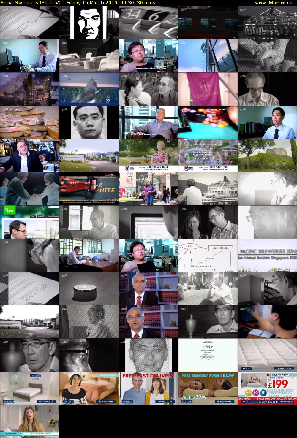 Serial Swindlers (YourTV) Friday 15 March 2019 09:30 - 10:00