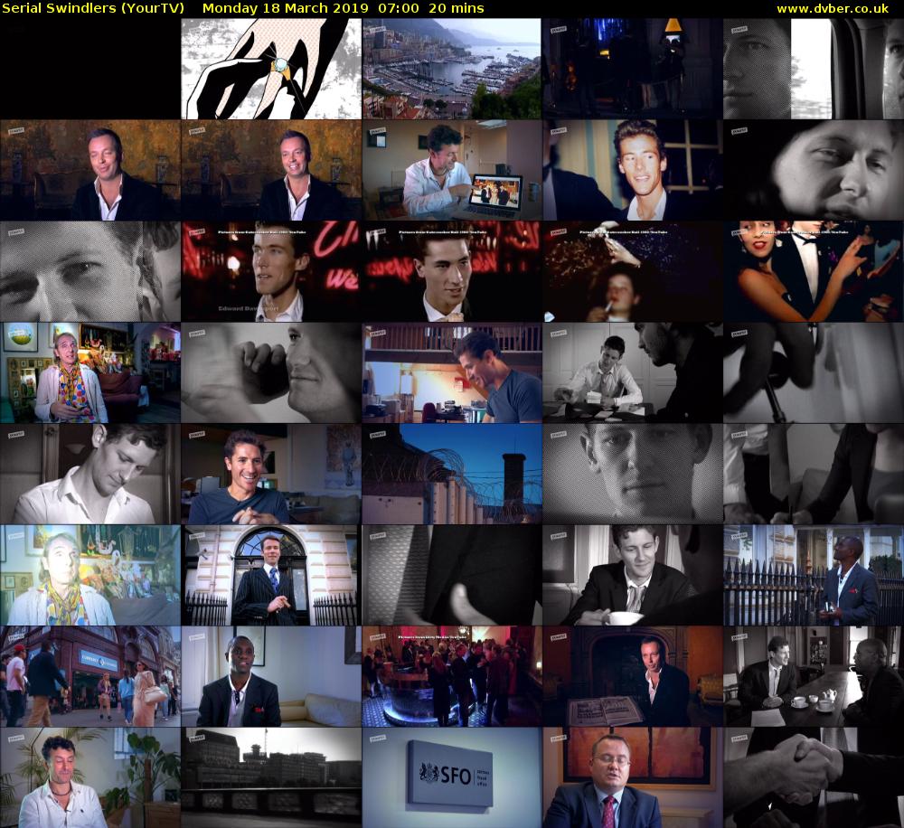 Serial Swindlers (YourTV) Monday 18 March 2019 07:00 - 07:20