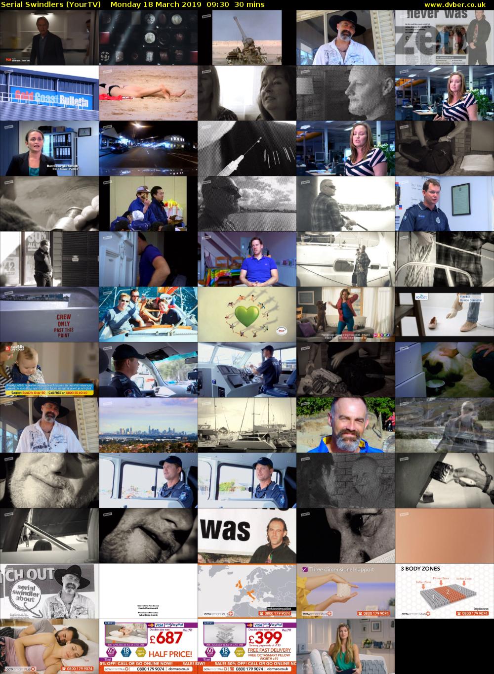 Serial Swindlers (YourTV) Monday 18 March 2019 09:30 - 10:00