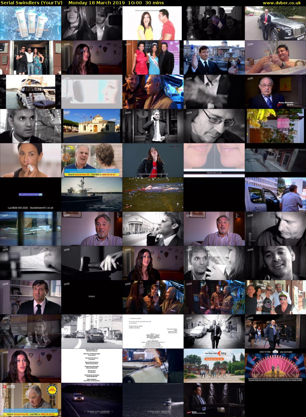 Serial Swindlers (YourTV) Monday 18 March 2019 10:00 - 10:30