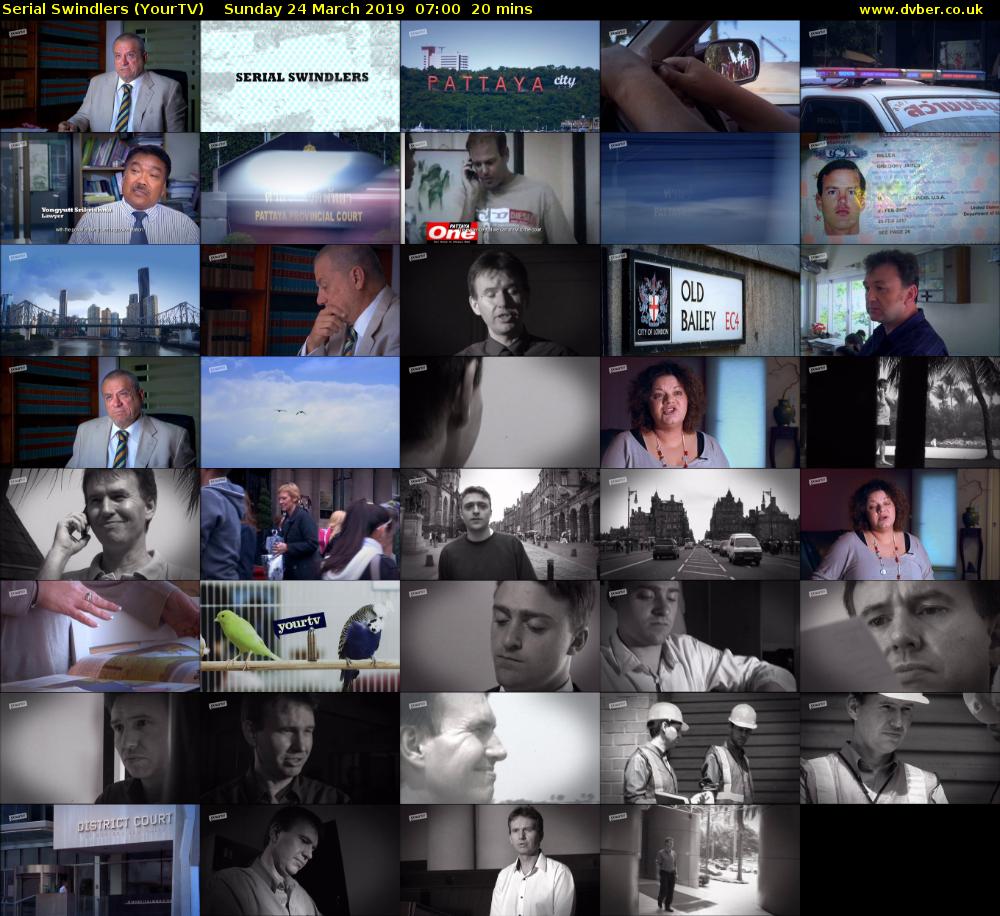 Serial Swindlers (YourTV) Sunday 24 March 2019 07:00 - 07:20
