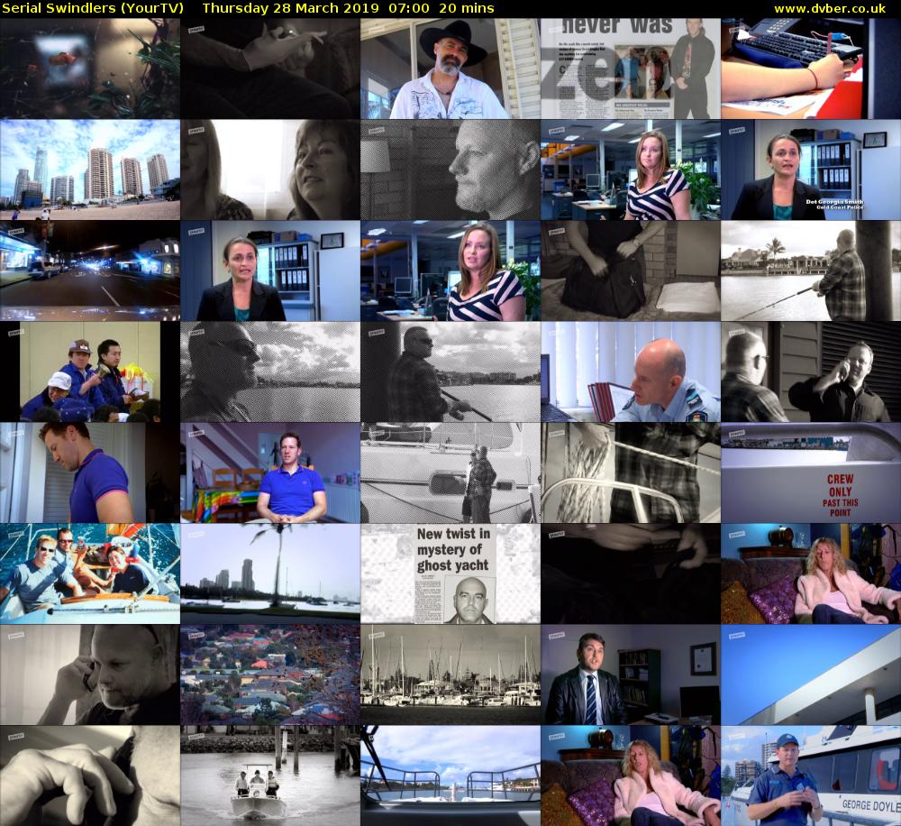 Serial Swindlers (YourTV) Thursday 28 March 2019 07:00 - 07:20
