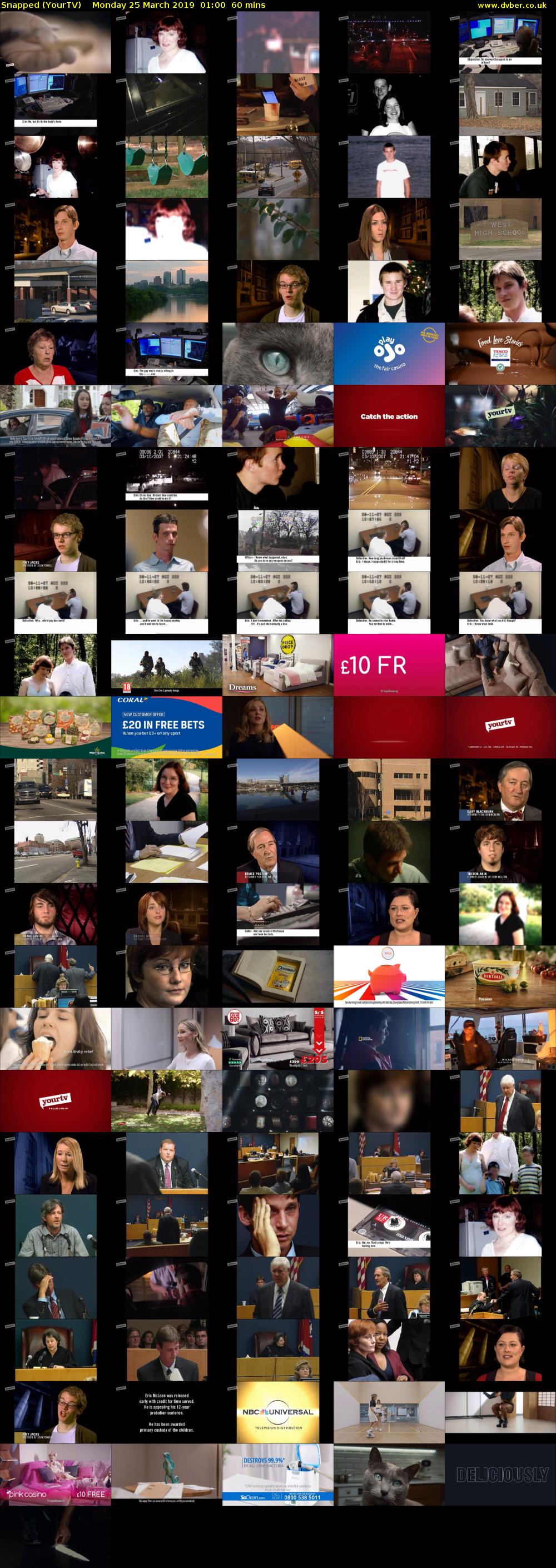 Snapped (YourTV) Monday 25 March 2019 01:00 - 02:00