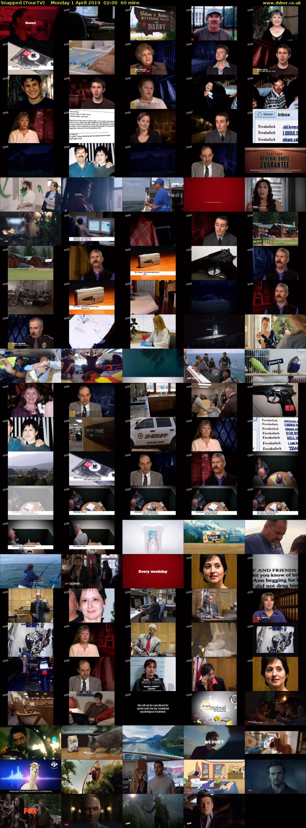 Snapped (YourTV) Monday 1 April 2019 02:00 - 03:00