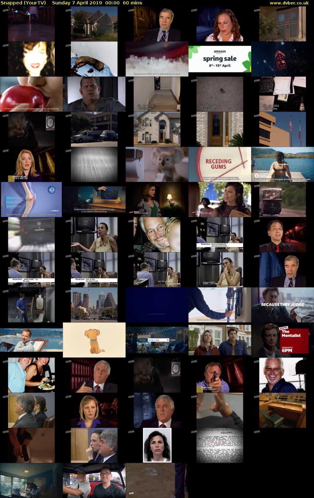 Snapped (YourTV) Sunday 7 April 2019 00:00 - 01:00