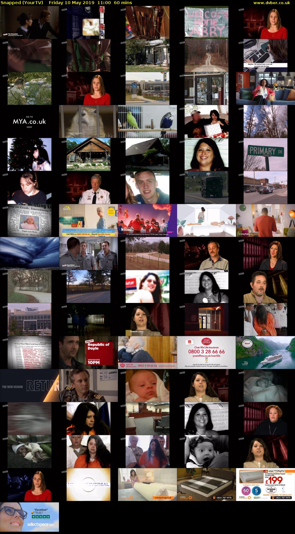 Snapped (YourTV) Friday 10 May 2019 11:00 - 12:00
