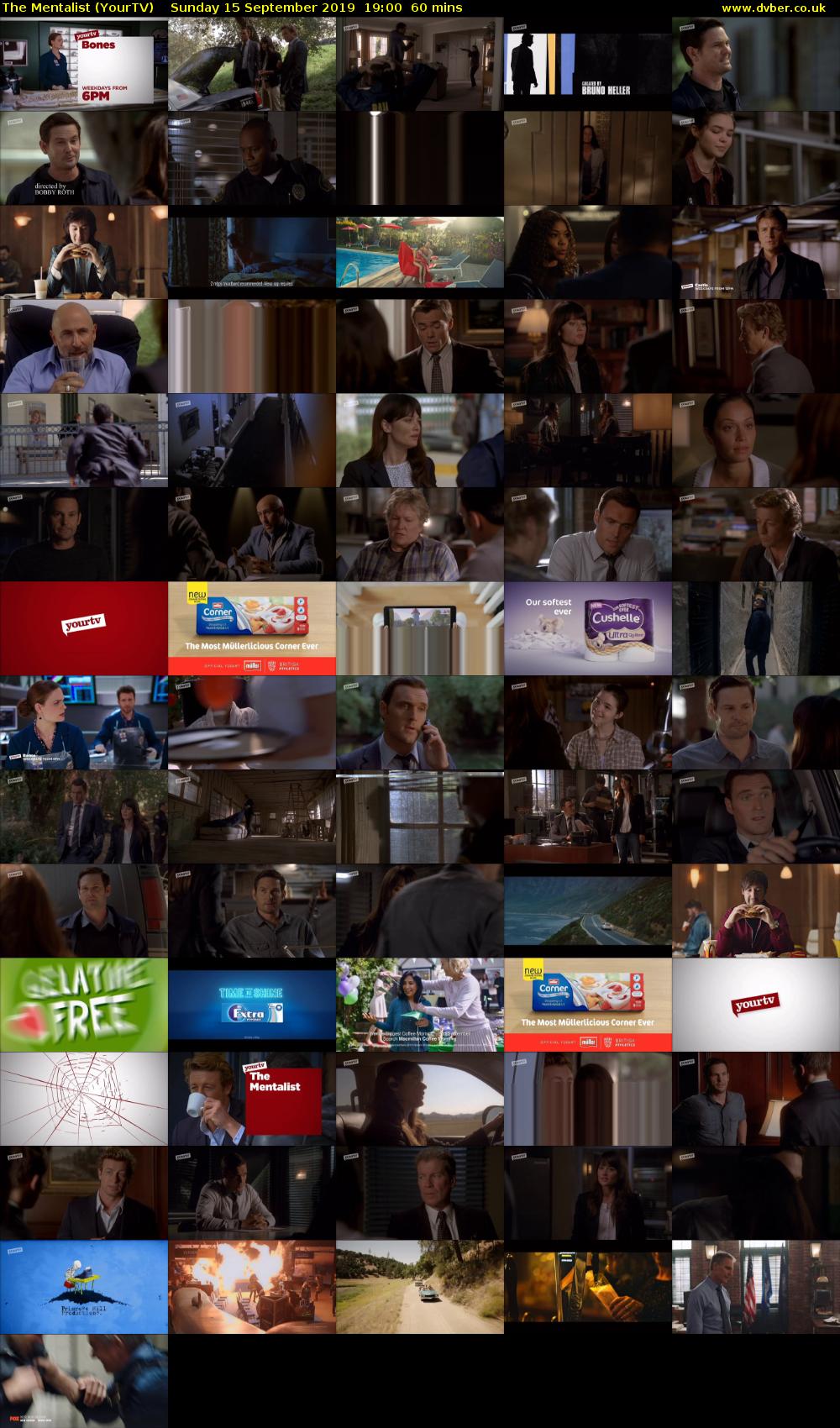 The Mentalist (YourTV) Sunday 15 September 2019 19:00 - 20:00