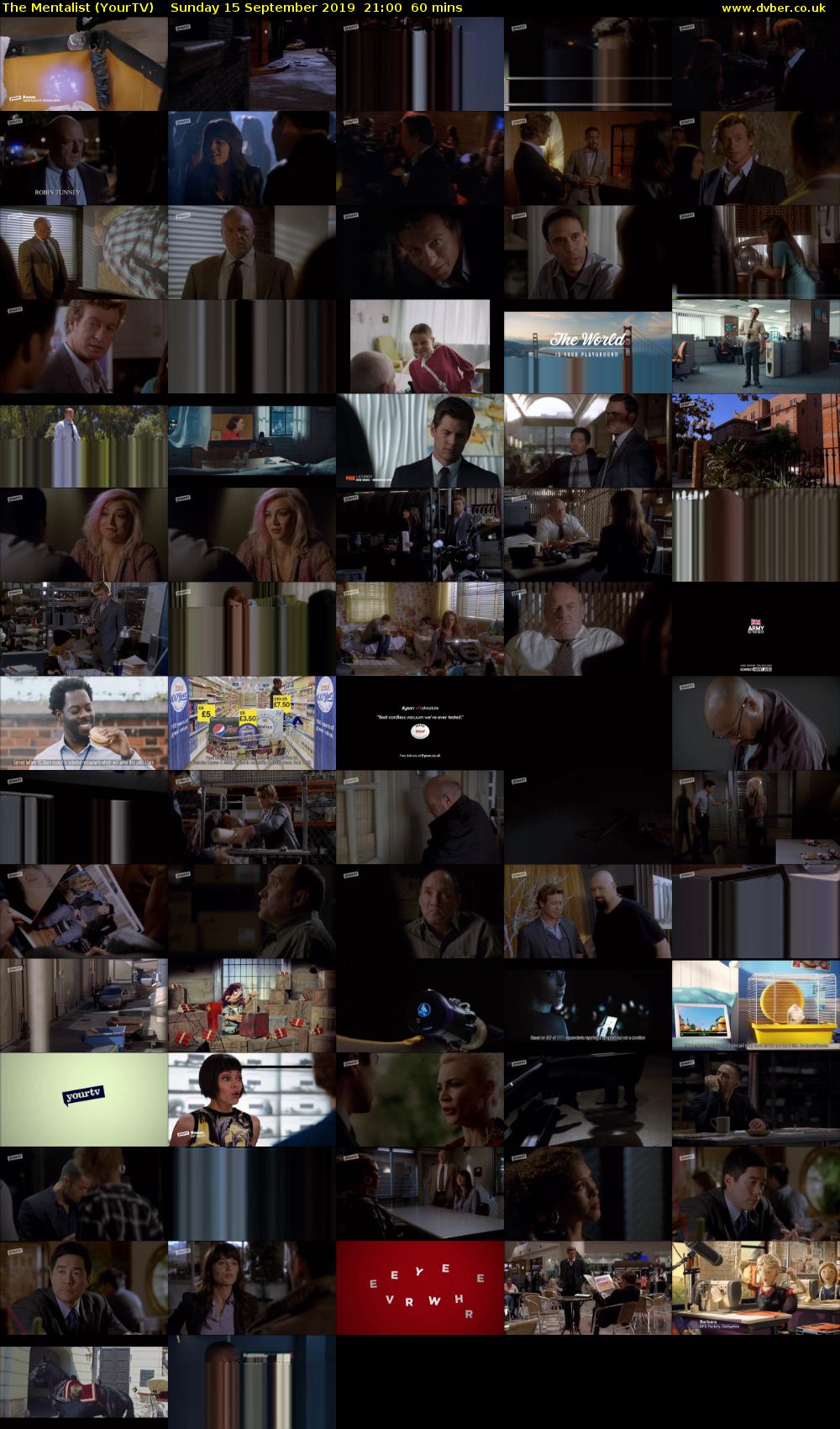 The Mentalist (YourTV) Sunday 15 September 2019 21:00 - 22:00