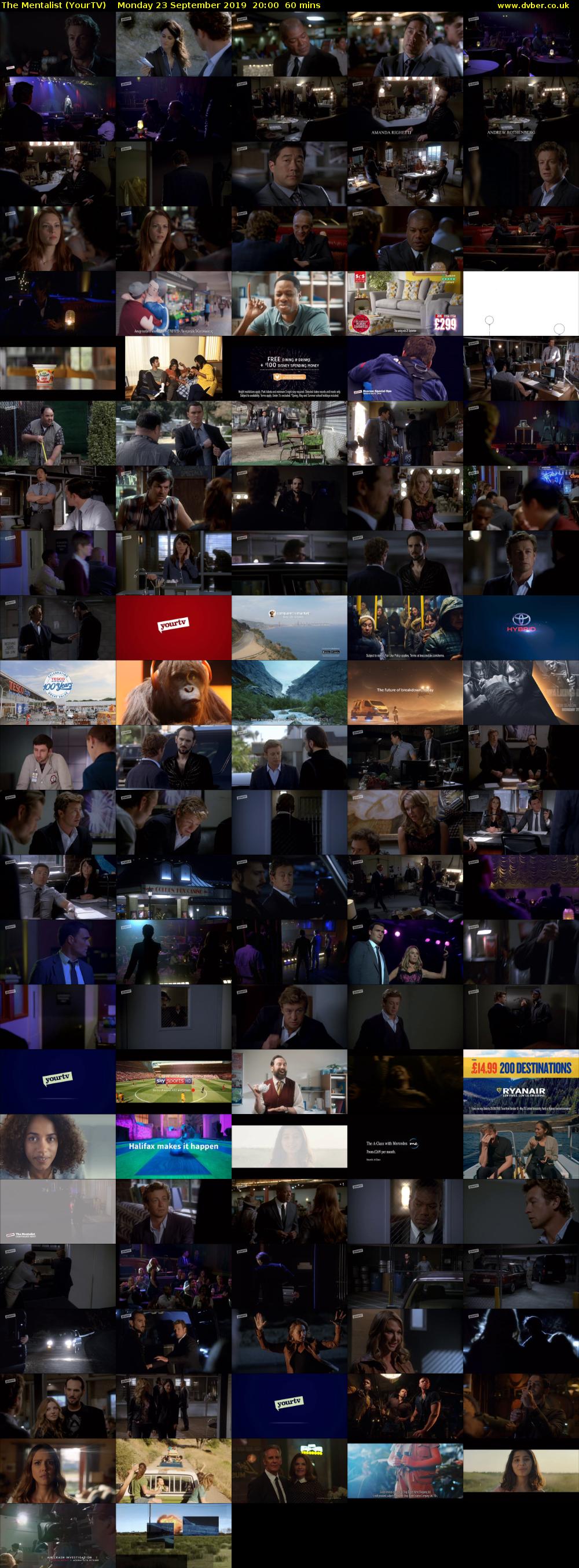 The Mentalist (YourTV) Monday 23 September 2019 20:00 - 21:00